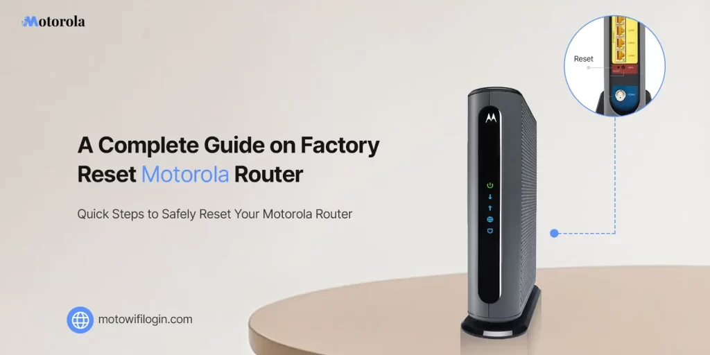 factory reset Motorola router
